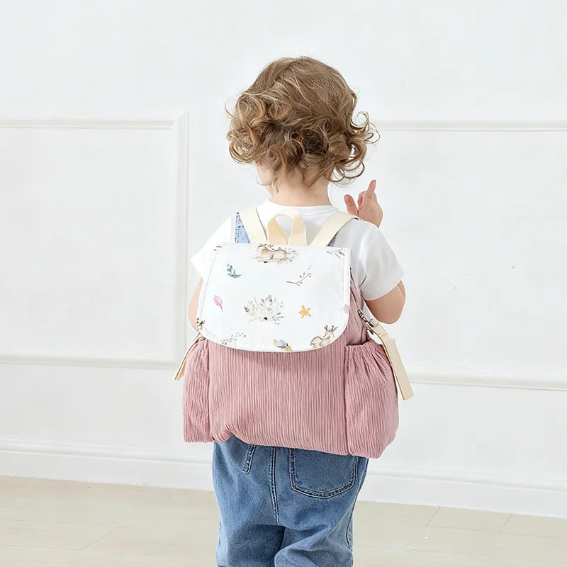 Corduroy Pram & Toddler Backpack | Woodland Collection