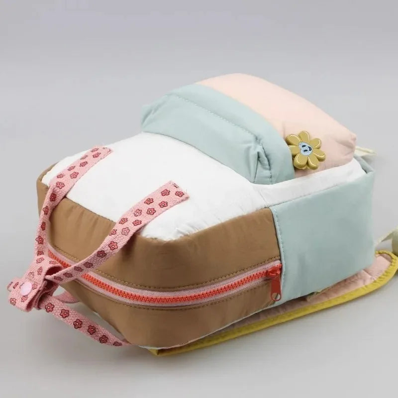 Girls Quilted Flower Toddler Backpack