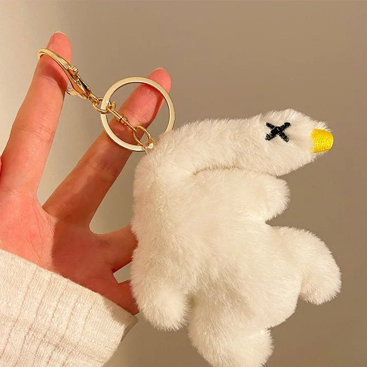 Cartoon Character Plush Bag Charm Keychain