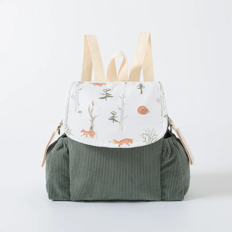 Corduroy Pram & Toddler Backpack | Woodland Collection
