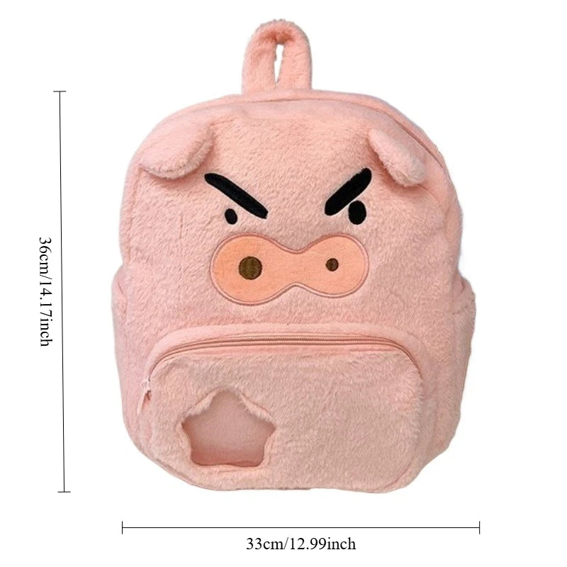Angry Pig Plush Kids Backpack