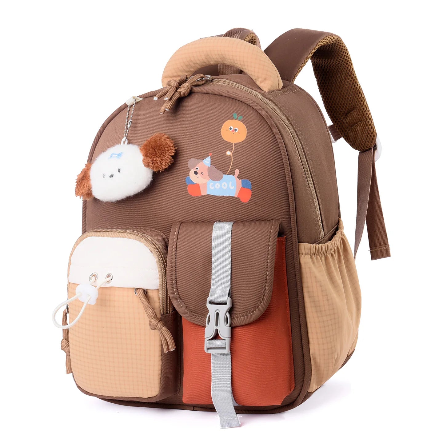 Water Resistant Lion Backpack with Plush Cloud Charm