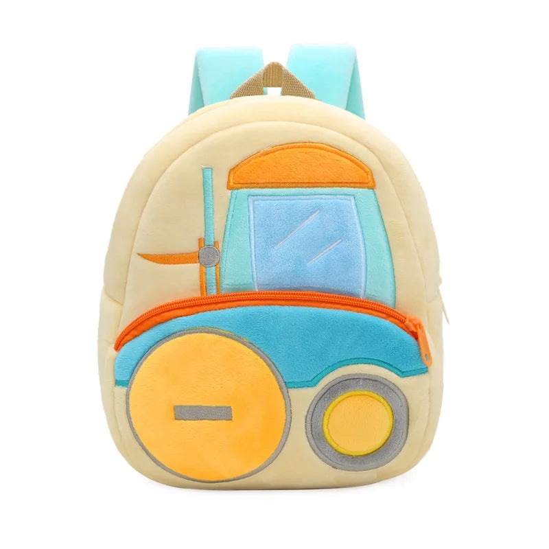 Kids Plush Truck and Builders Backpacks