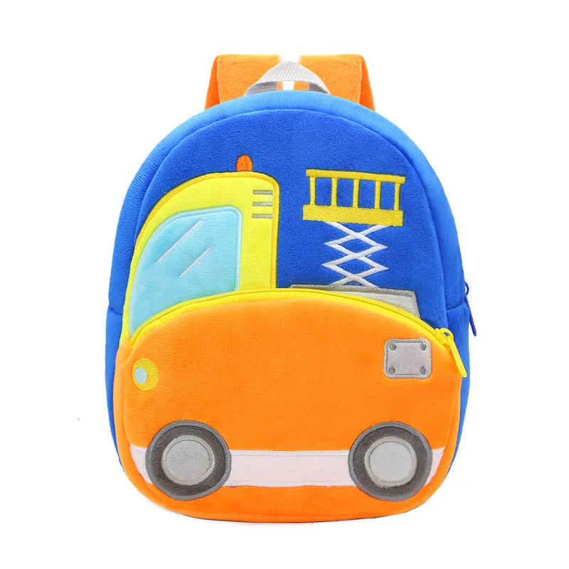 Kids Plush Truck and Builders Backpacks