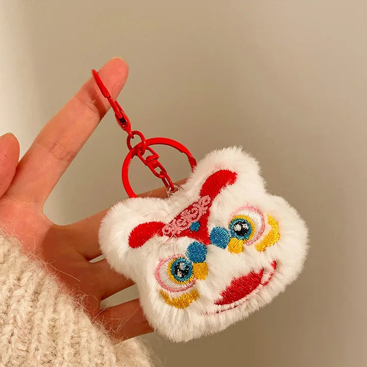 Cartoon Character Plush Bag Charm Keychain