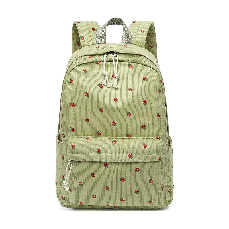 Custom Cute Kids Backpack – Personalised Name | Floral Nylon Adventure Bag