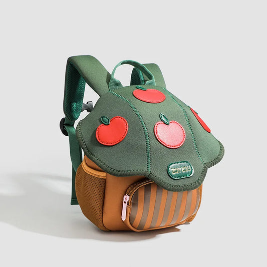 Mushroom & Cupcake Canvas Kids Backpack