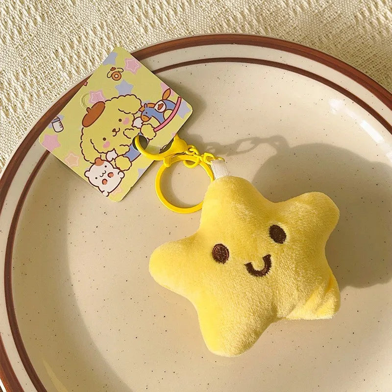 Cartoon Character Plush Bag Charm Keychain