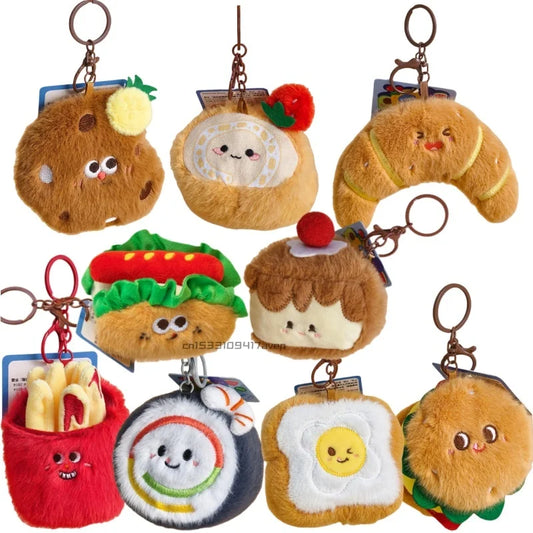 Cute Food Plush Stuffed Toy Bag Charm