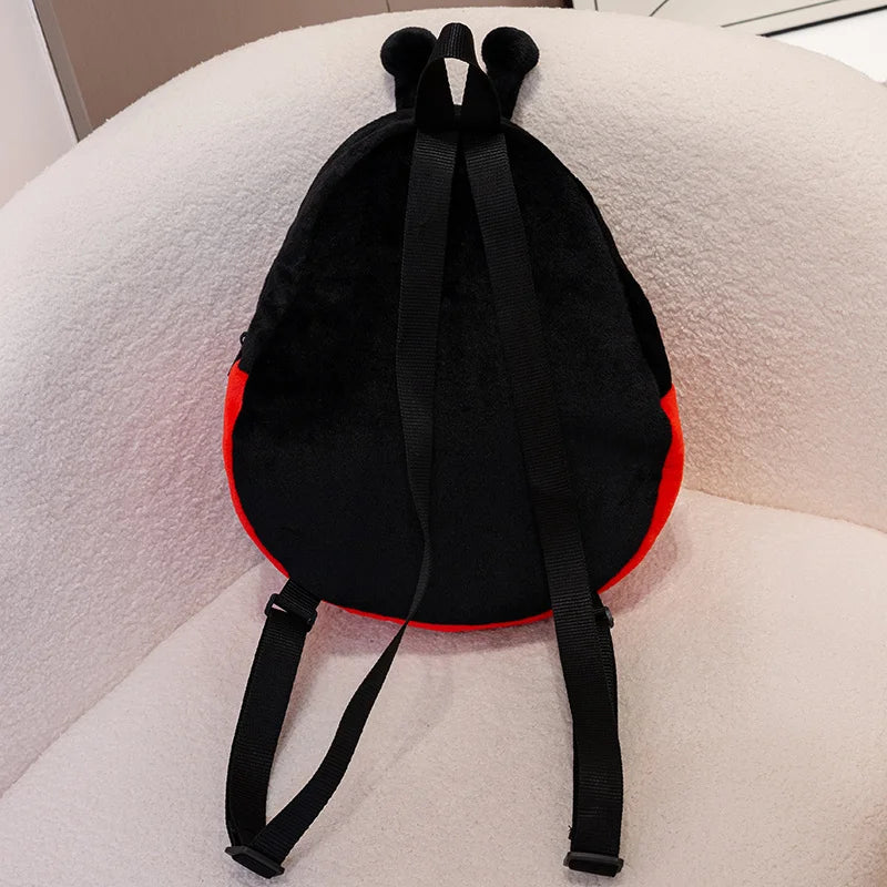 Kids Plush Ladybug Backpack