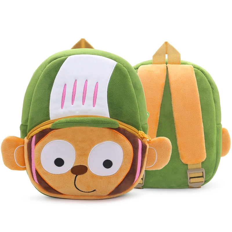 Kids Plush Animal Sports Backpack