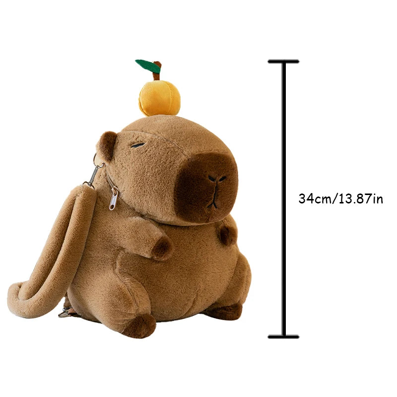 Kids Plush Capybara Backpack