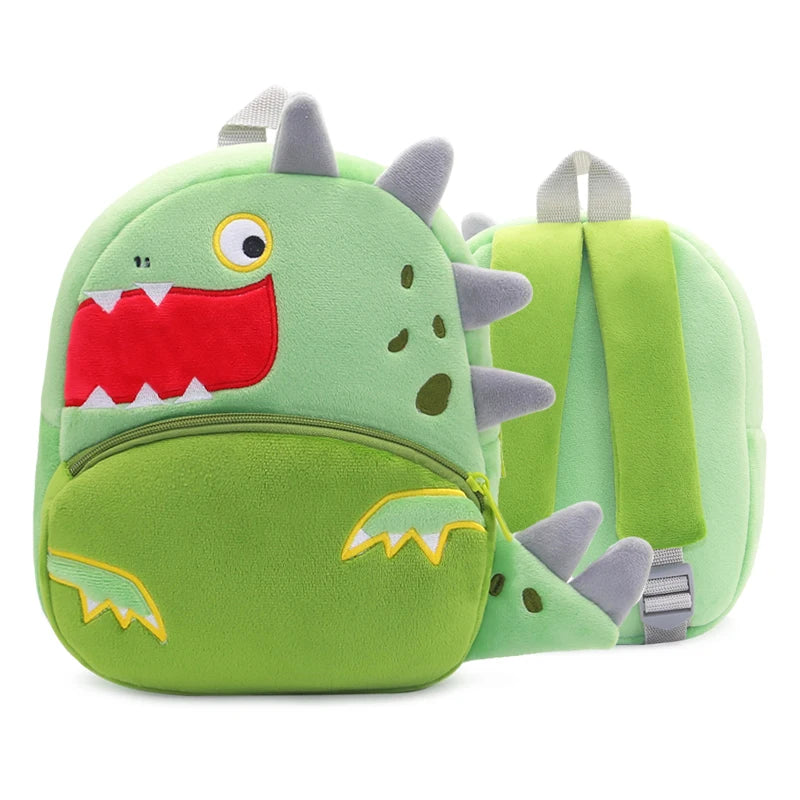 Plush Cartoon Zoo Animals Kids Backpack