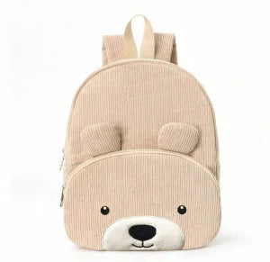 Cartoon Animal Corduroy Kids Backpack