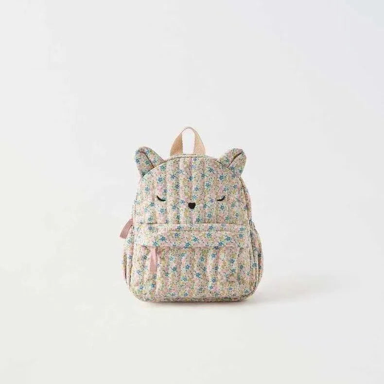 Kids Backpack in Cat's, Daisy, Strawberries & Bee's