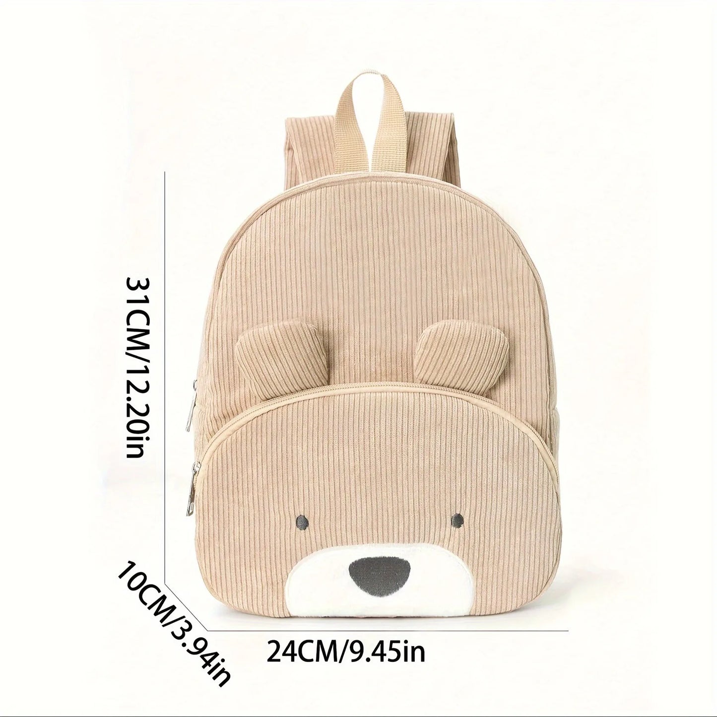 Corduroy Animal Kids Backpack
