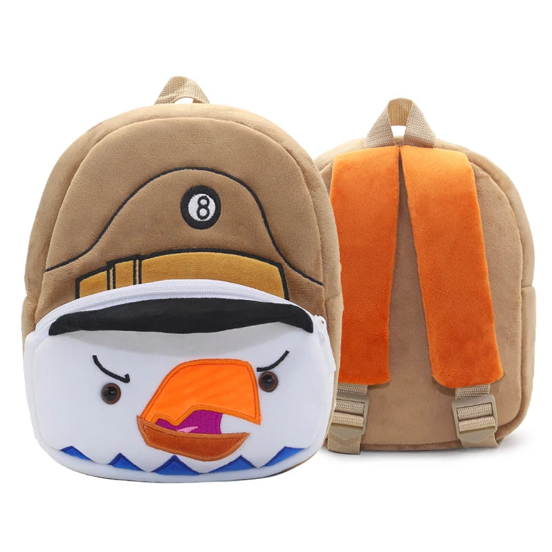 Kids Plush Animal Sports Backpack