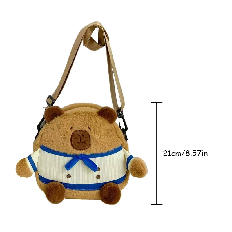 Kids Plush Capybara Backpack