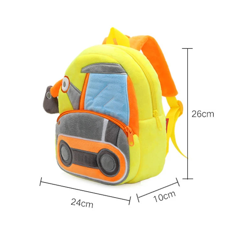 Kids Plush Truck and Builders Backpacks