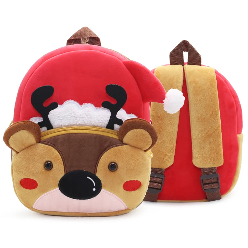 Kids Plush Animal Sports Backpack