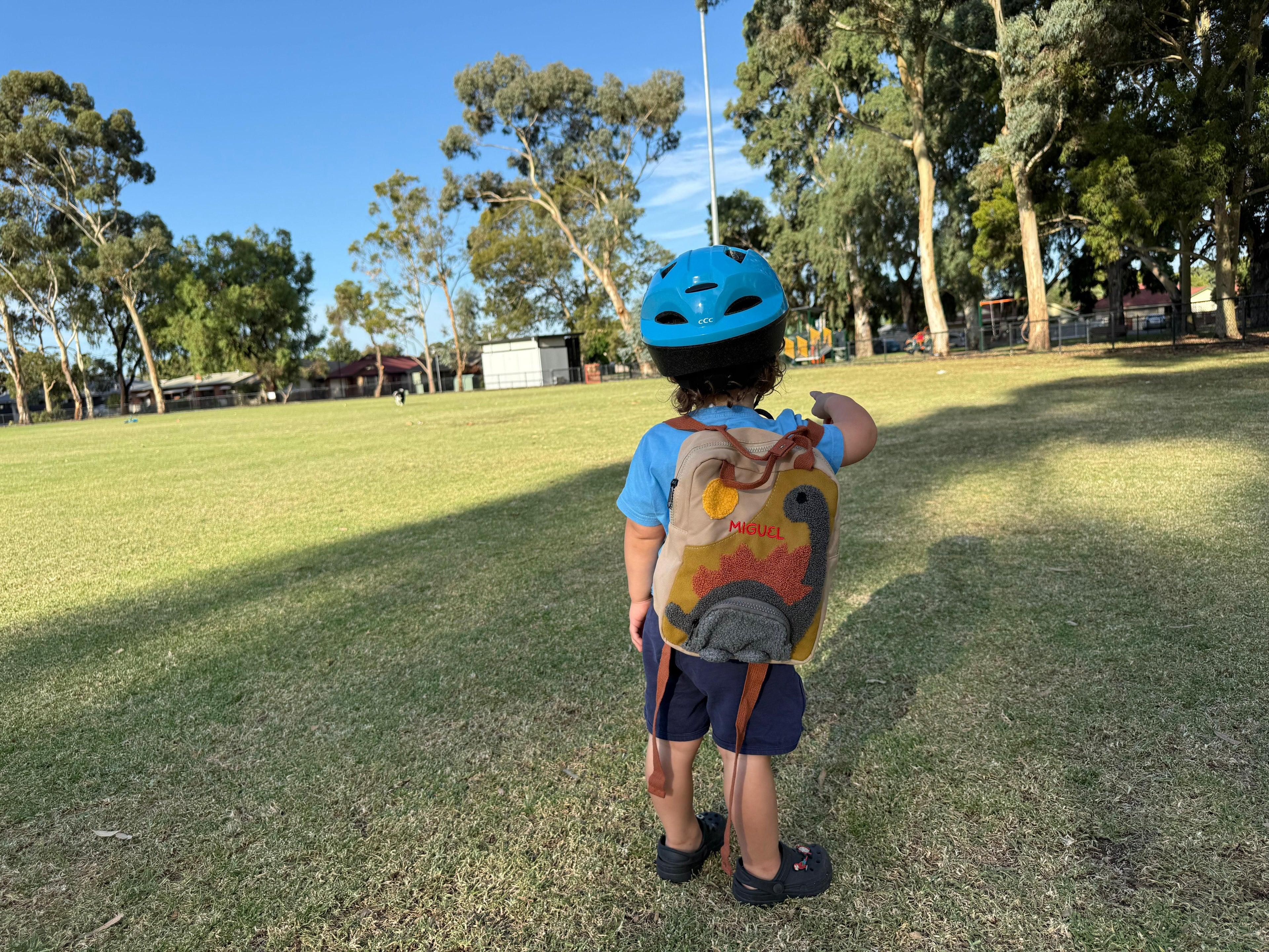 Personalised Dinosaur Kids Backpack – Custom Embroidered Name | Toddler & Kindy Bag